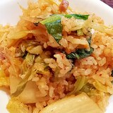 remakeレシピ♥炊き込みご飯残り物でキムチ炒飯